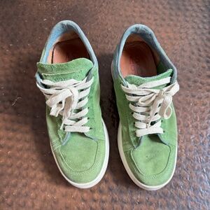 A.S. 98 sneakers green suede sz 37